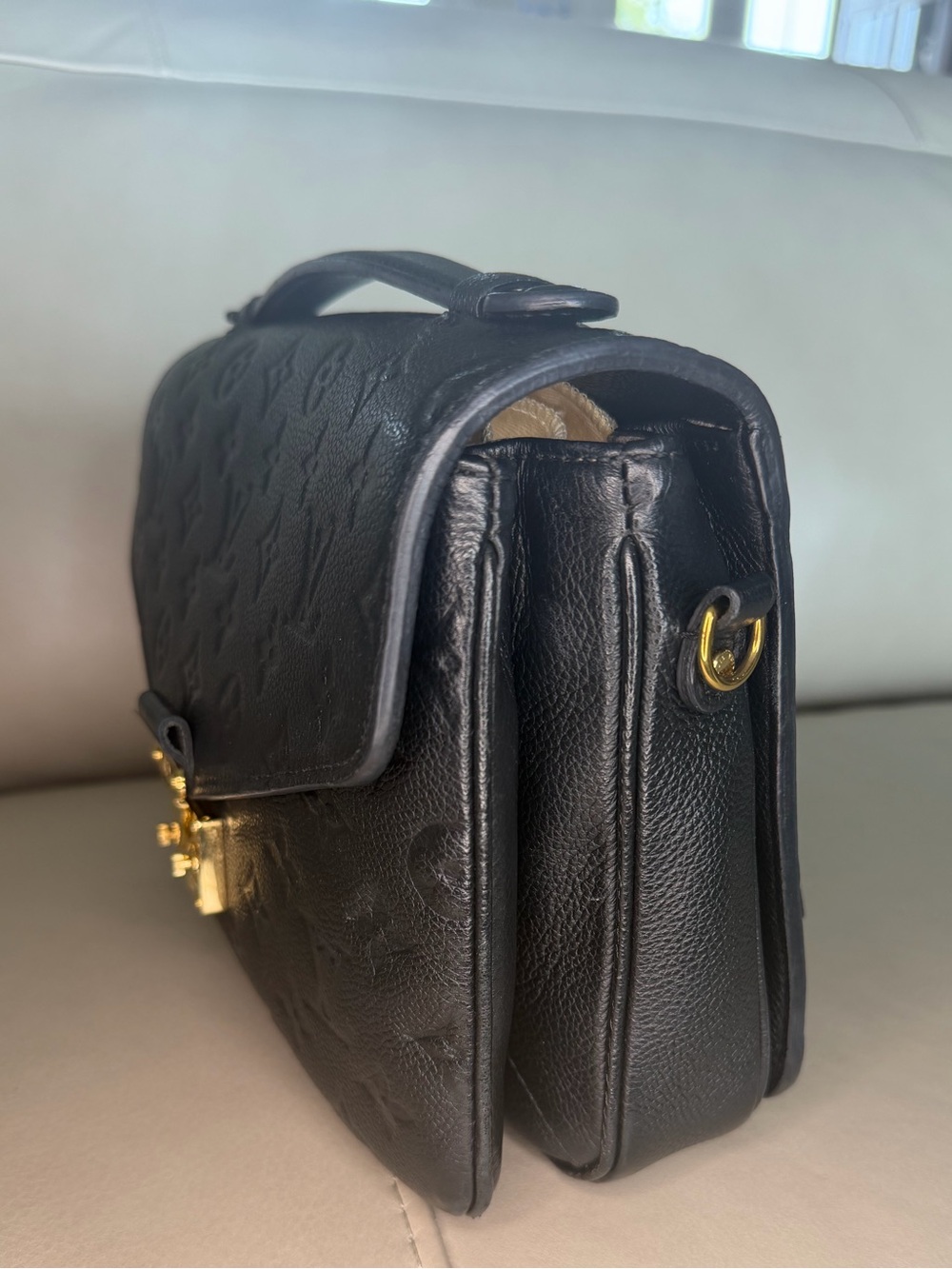 Louis Vuitton Black Pochette Metis in Empriente Leather - Picture 5 of 11